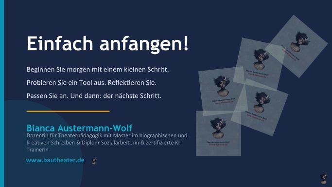 Lehrer*innenfortbildung KI - KI - Einfach Anfangen